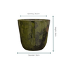 Pot Palermo Marble Groen
